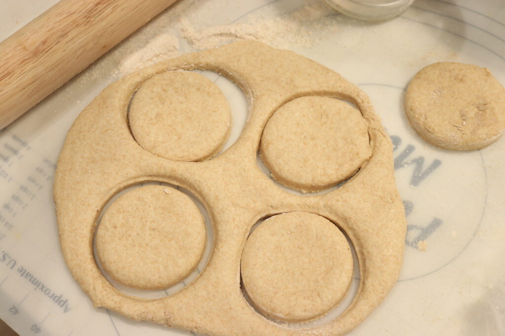 sourdough english muffins dough
