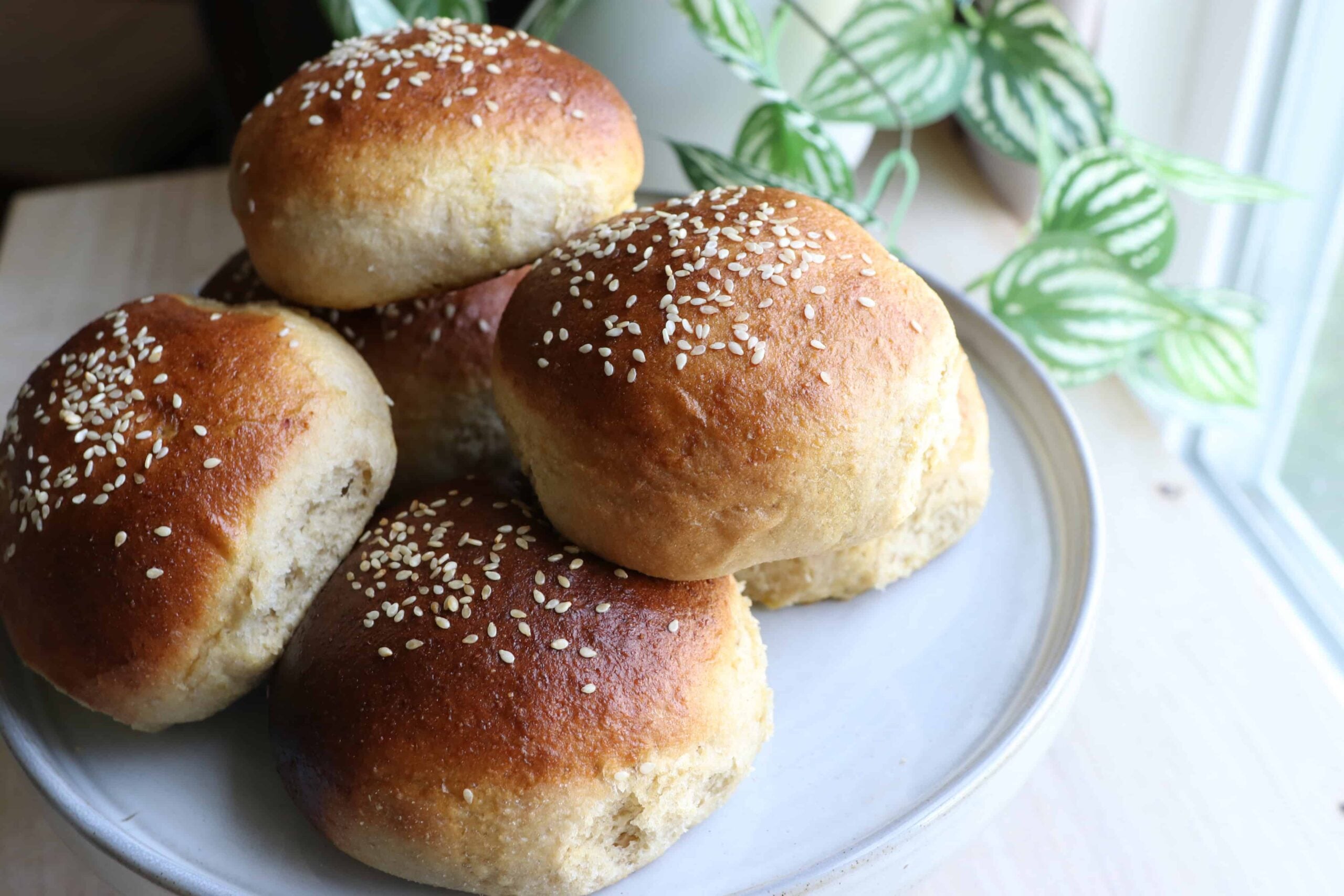 40 Minute Fresh Milled Soft and Fluffy Hamburger Buns