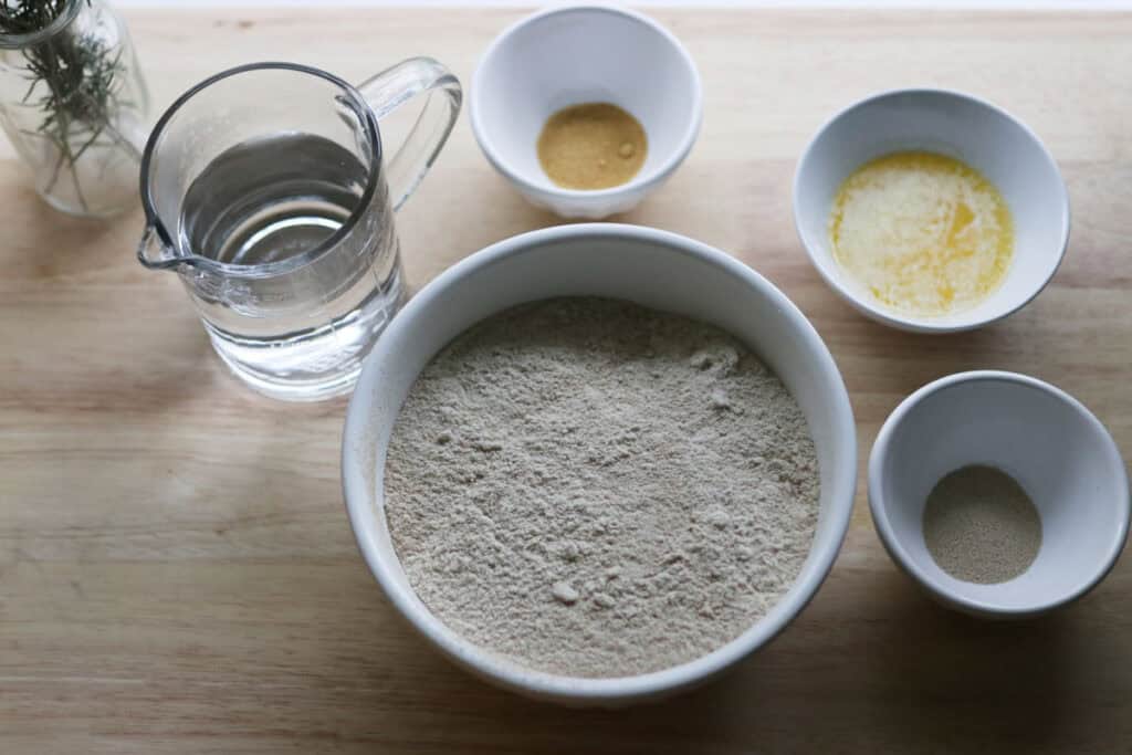 ingredients for pretzel buns