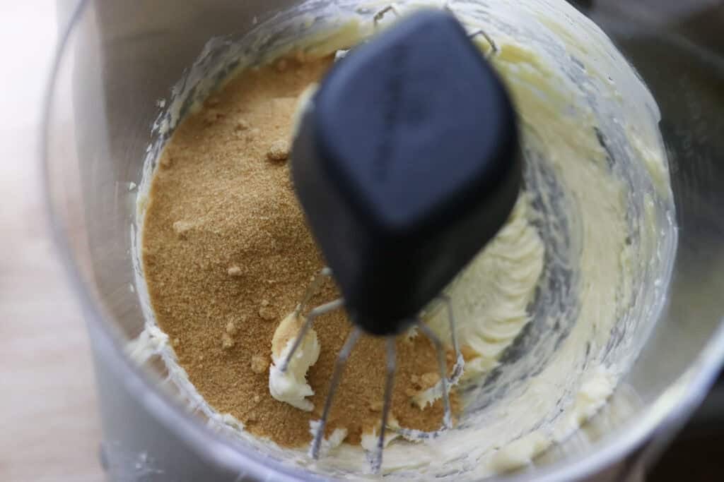 butter and sugar mixed together
