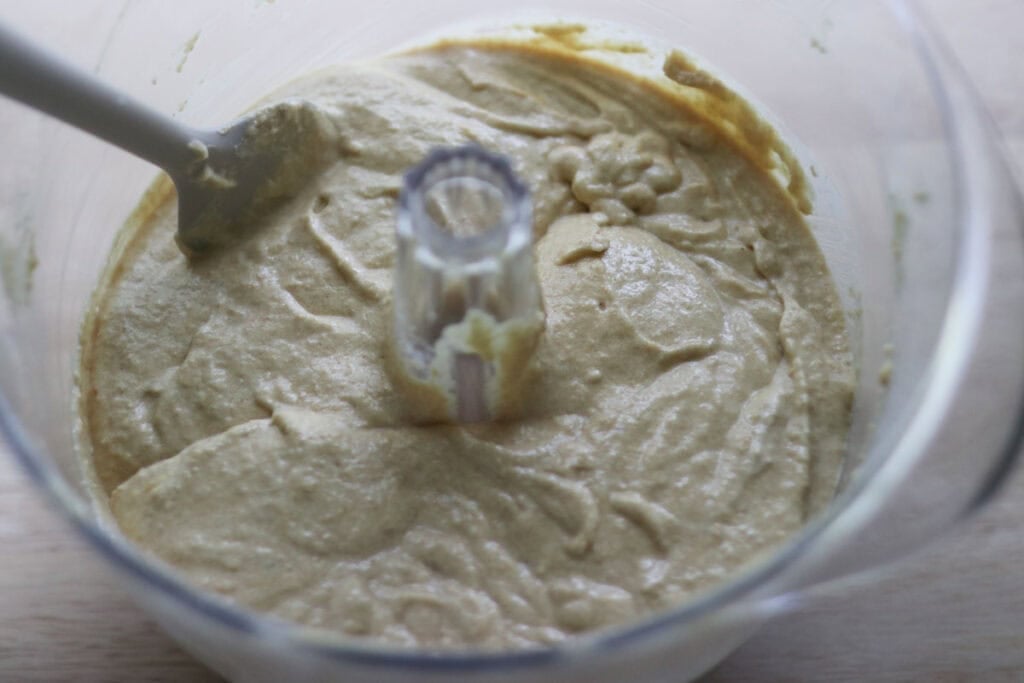 mixing cake batter