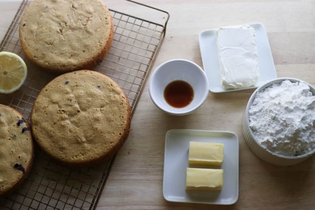 ingredients for cake icing