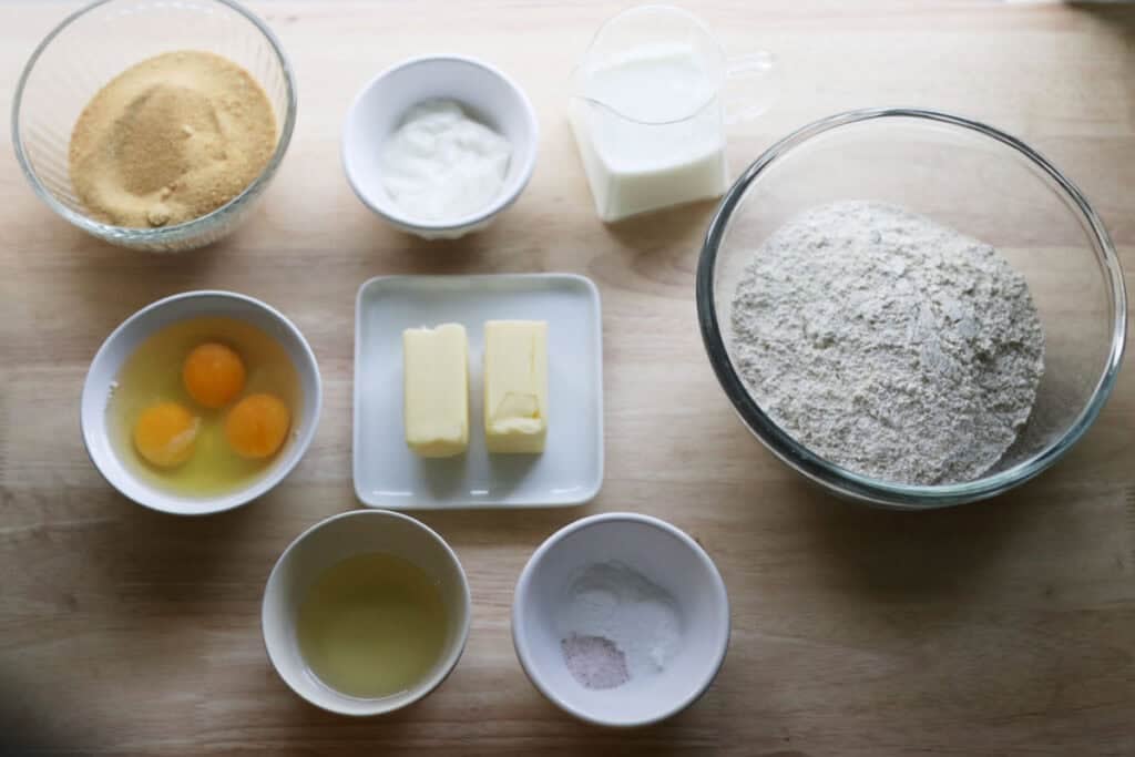 ingredients for yellow cake