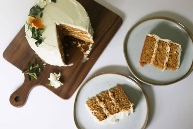 Homemade Fresh Milled Yellow Cake with Buttercream Frosting