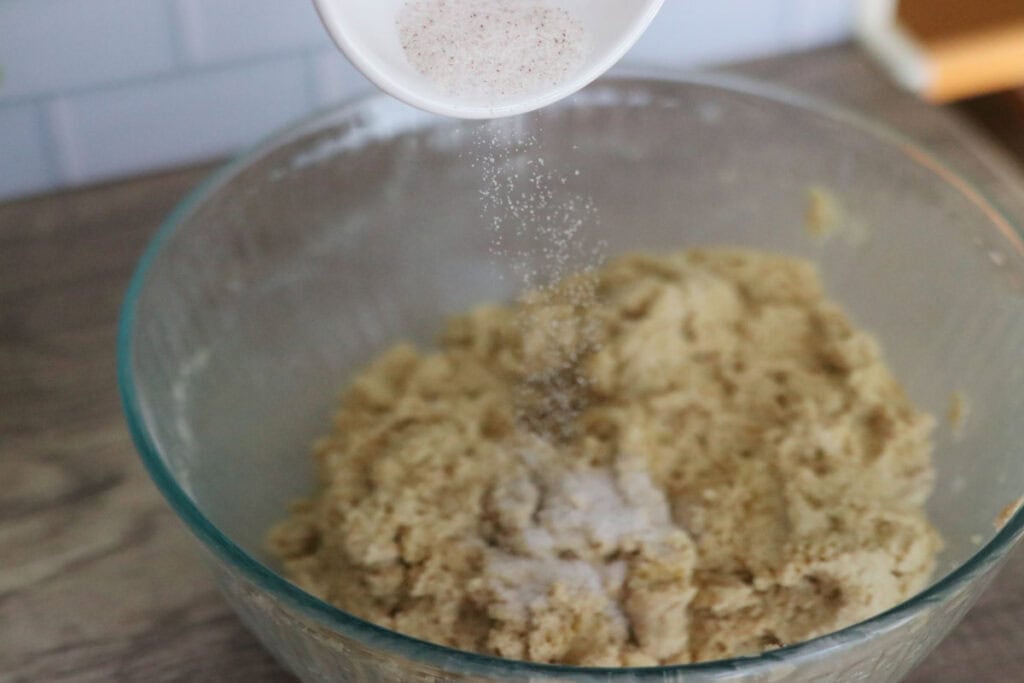 adding salt to sourdough