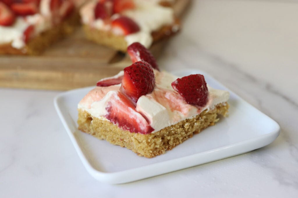 slice of strawberry shortcake
