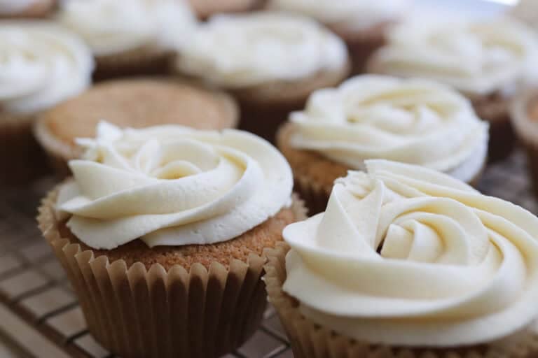 Fresh Milled Vanilla Cupcakes with Buttercream Icing