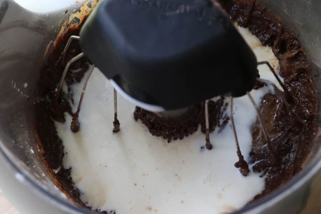 Milk added to cake batter to make the fresh milled sheet cake