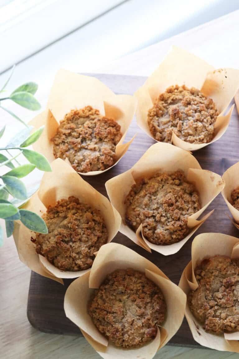 Freshly Milled Apple Cinnamon Streusel Muffins 