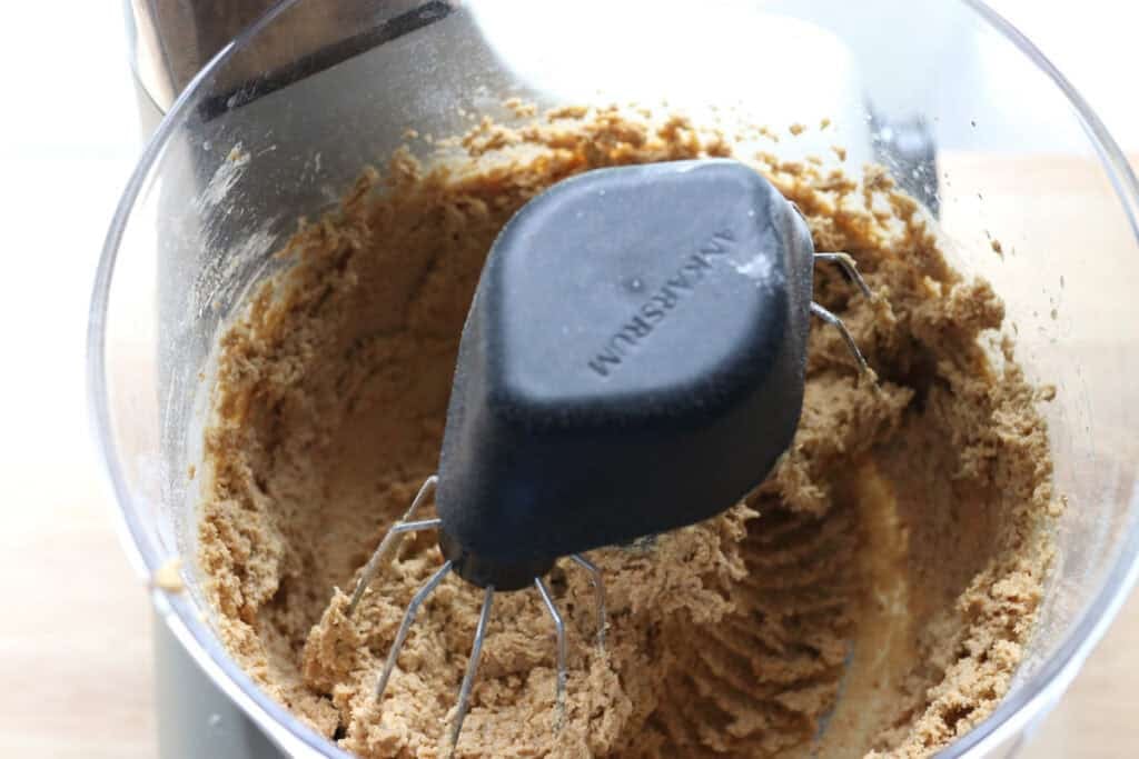 fresh milled maple brown sugar cookie dough in a mixing bowl