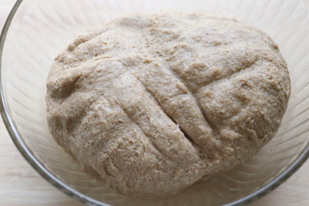 fresh milled cinnamon swirl in a glass bowl