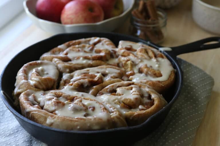 The Best Apple Cinnamon Rolls with Fresh Milled Flour