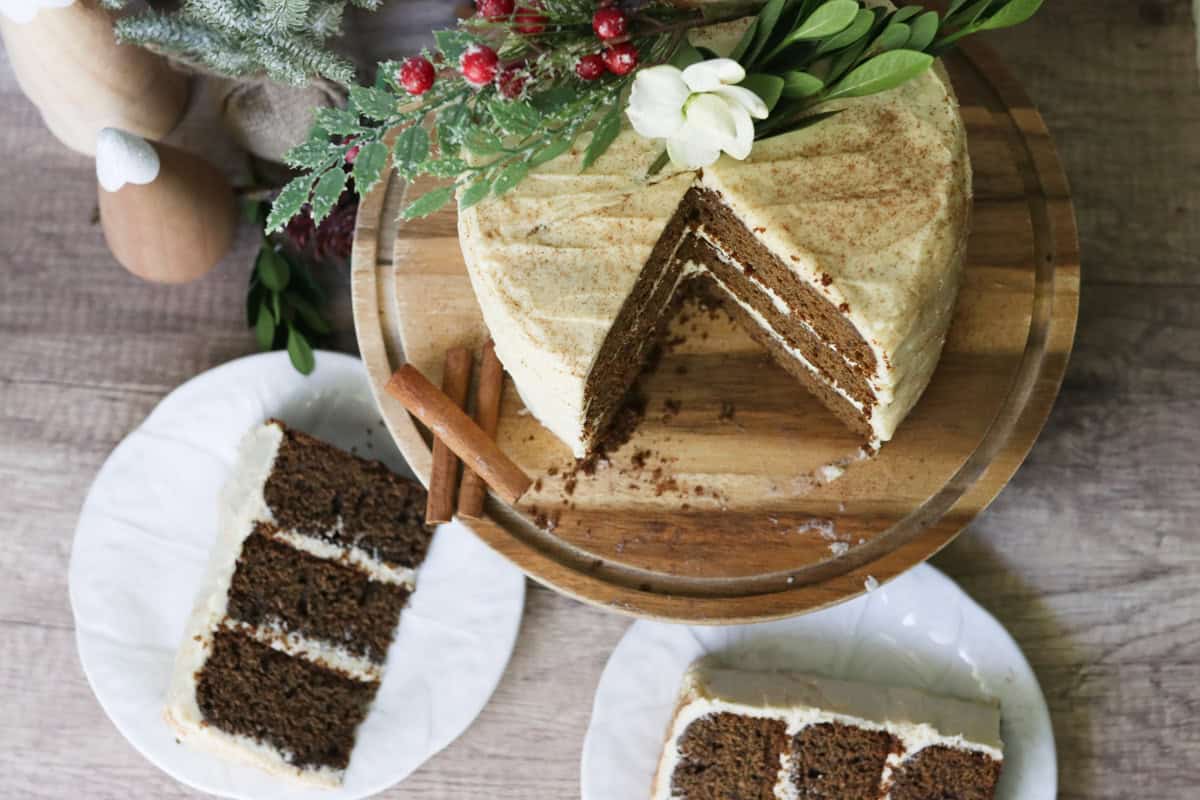 Fresh Milled Gingerbread Cake with Cream Cheese Icing - Generation ...