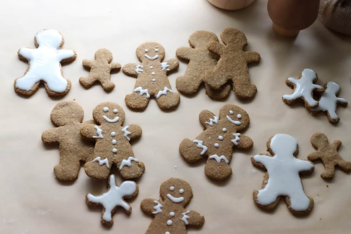 Iced Gingerbread Cookies with Fresh Milled Flour - Generation Acres Farm