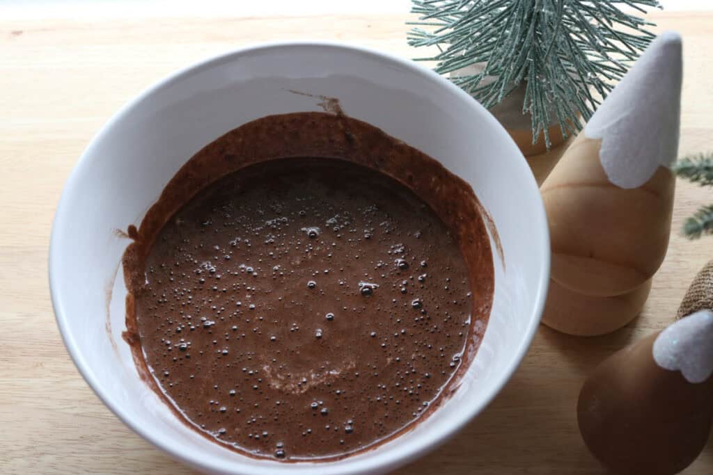 cake batter for freshly milled chocolate yule lof