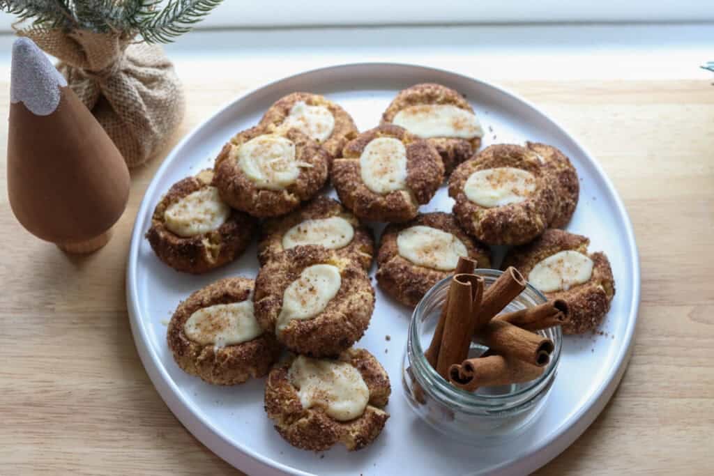 Fresh Milled Eggnog Snickerdoodle Thumbprint Cookies - Generation