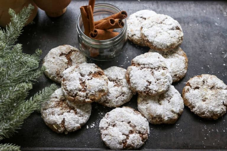 Gingerbread Crinkle Cookies with Freshly Milled Flour