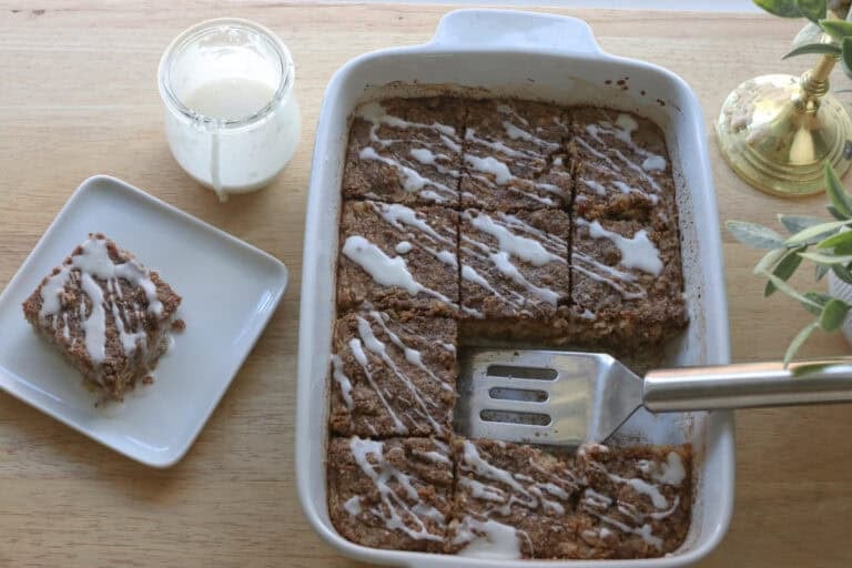 Healthy Cinnamon Coffee Cake Baked Oatmeal Recipe
