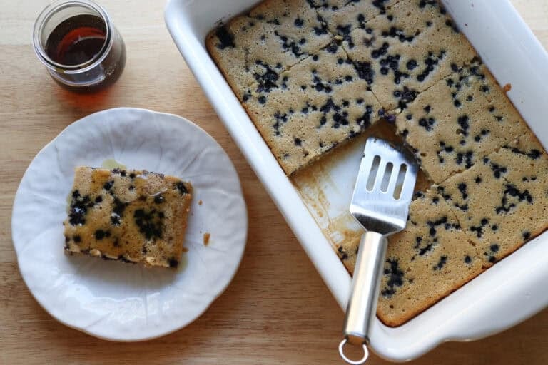 Sheet Pan Protein Pancakes with Fresh Milled Flour