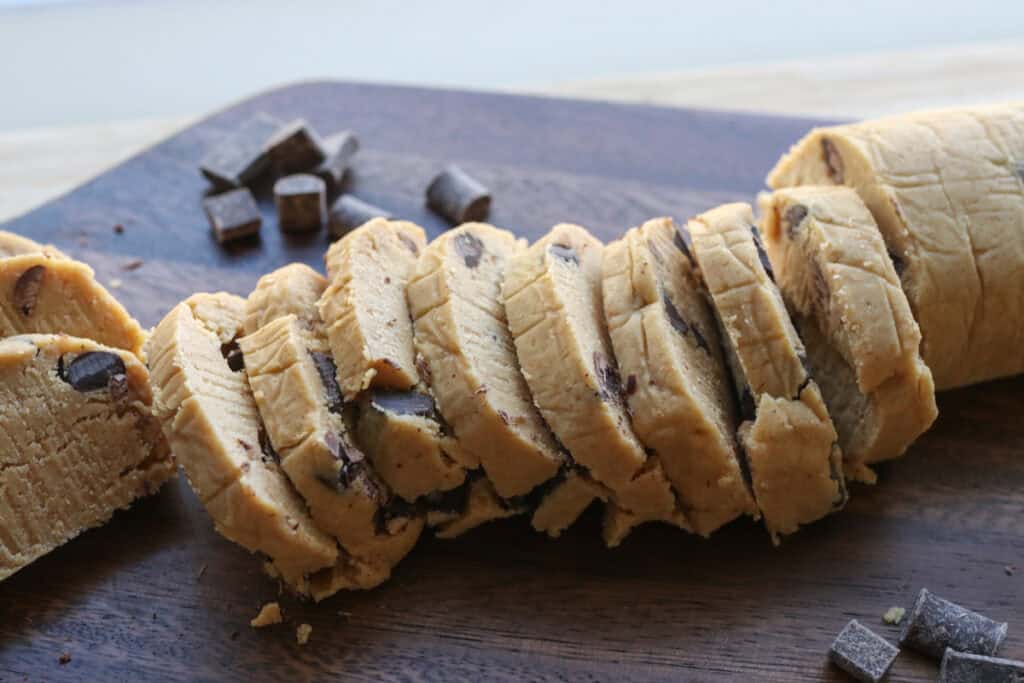 Freshly Milled Slice and Bake Chocolate Chunk Cookie dough log