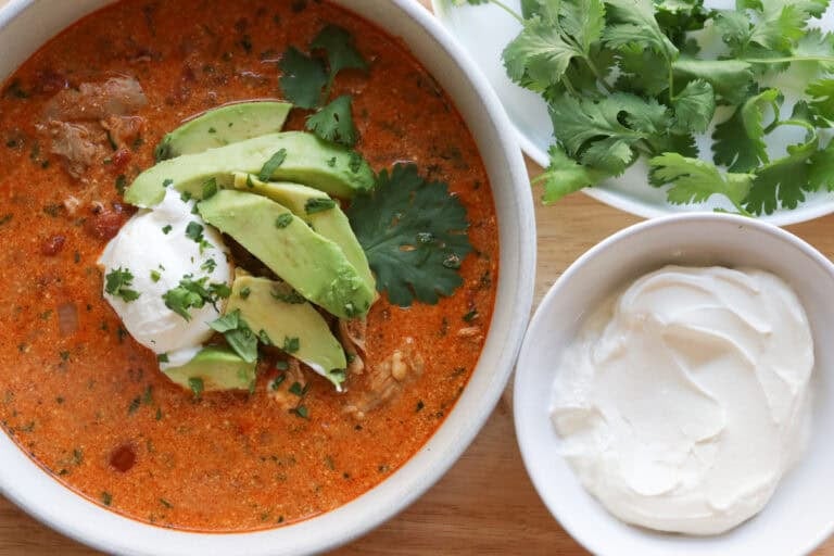 The Best Easy Creamy Chicken Enchilada Soup Recipe