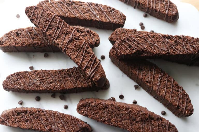 Double Chocolate Chip Biscotti with Fresh Milled Flour