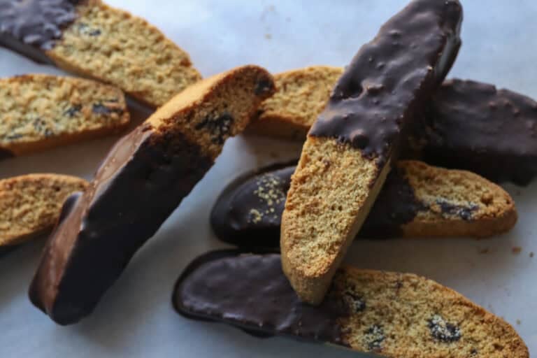Chocolate Chip Biscotti with Fresh Milled Flour