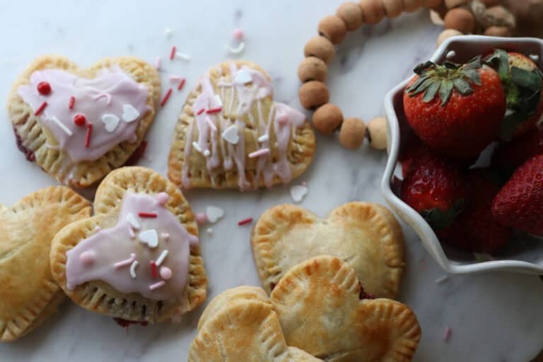 Fresh Milled Homemade Valentine’s Strawberry Poptarts