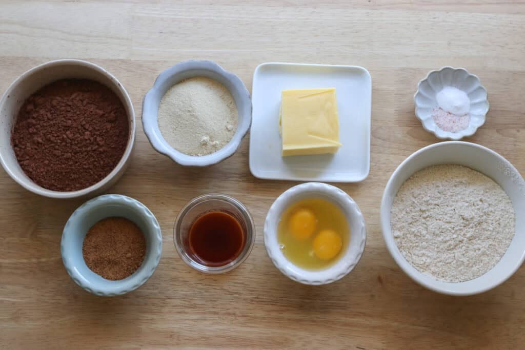 ingredients to make Homemade Ice Cream Sandwiches with Fresh Milled Flour