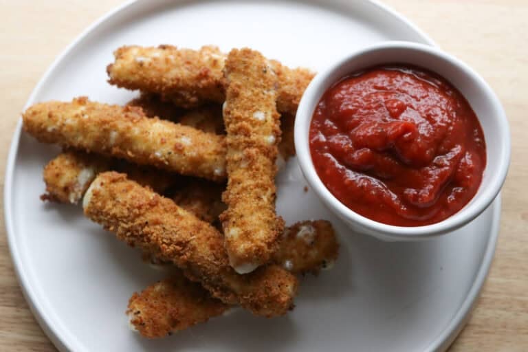Fried Mozzarella Sticks Made with Fresh Milled Flour