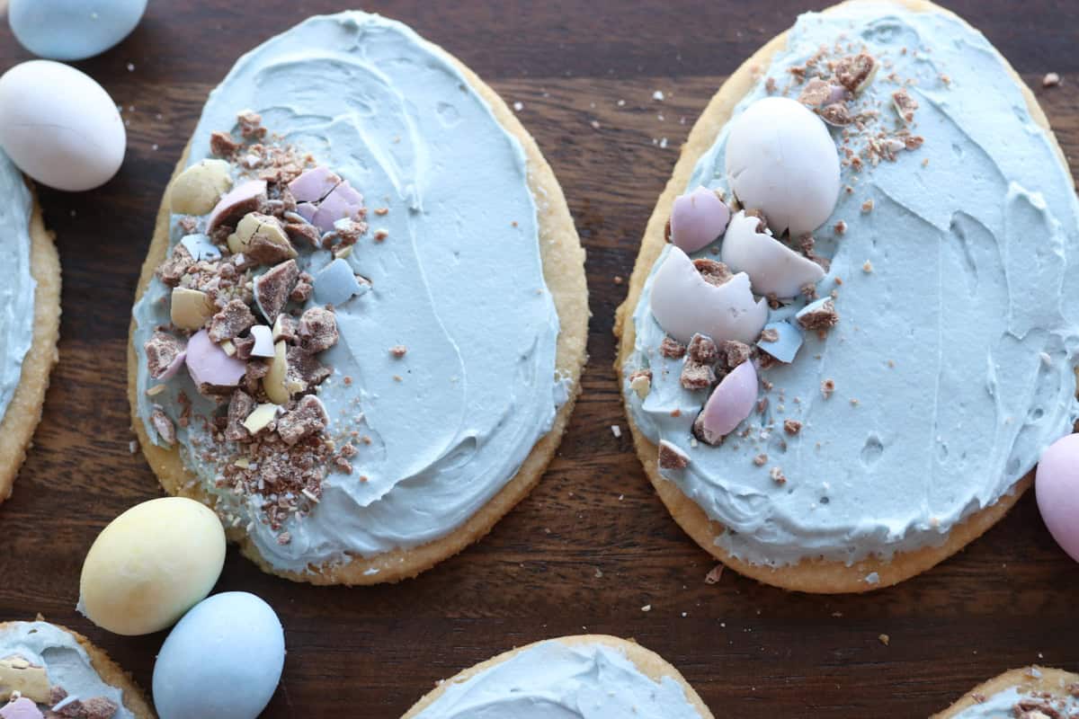 Easter Egg Sugar Cookies with Fresh Milled Flour