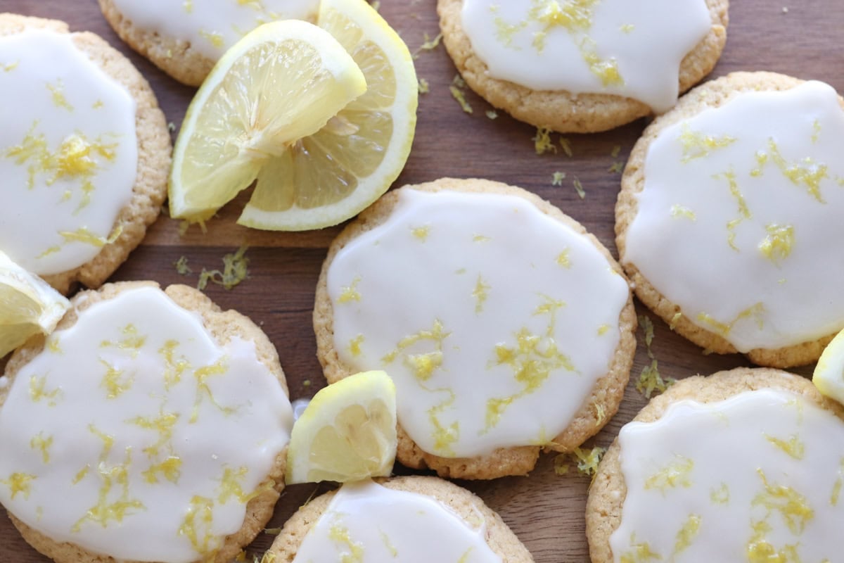 Easy Glazed Lemon Cookies with Fresh Milled Flour