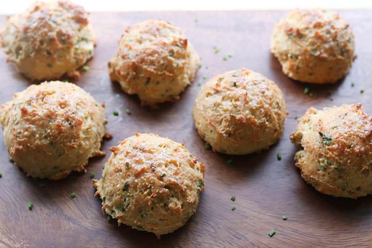 Easy Freshly Milled Parmesan Chive Drop Biscuits