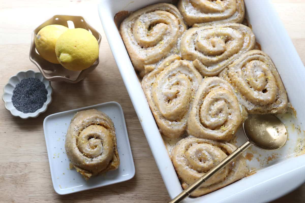 Delicious Freshly Milled Lemon Poppy Seed Rolls