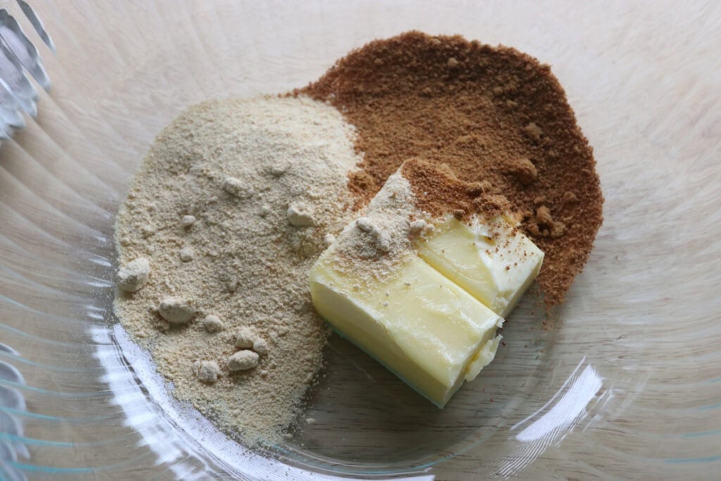 sugar and butter in a bowl to make Freshly milled tiramisu cookies