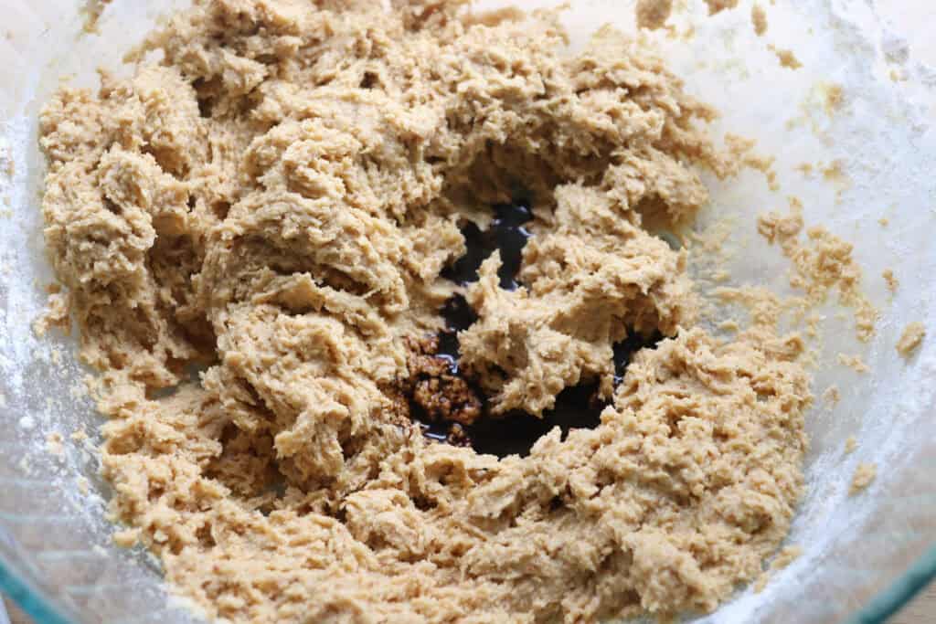 instant coffee added to the batter for Freshly milled tiramisu cookies